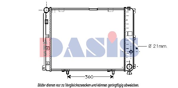 AKS DASIS Radiaator,mootorijahutus 120044N